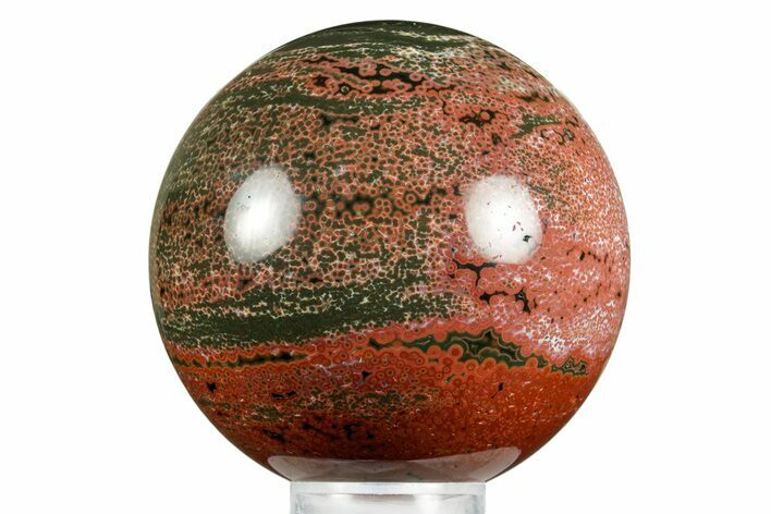 Unique Polished Ocean Jasper Sphere - Madagascar #371105